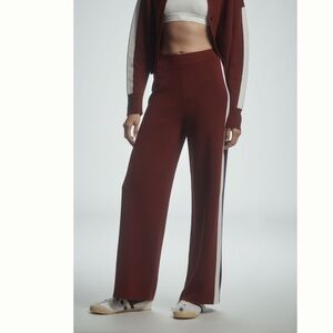 Anthropologie Maeve Side-Stripe Knit Track Pants